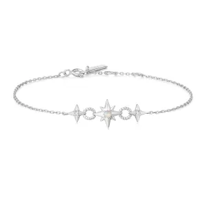 Silver Linked Star Bracelet B063-05H