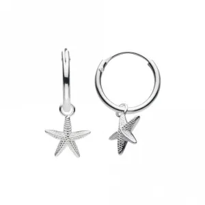 Starfish 13mm Sleeper Hoop Earrings 6374HP