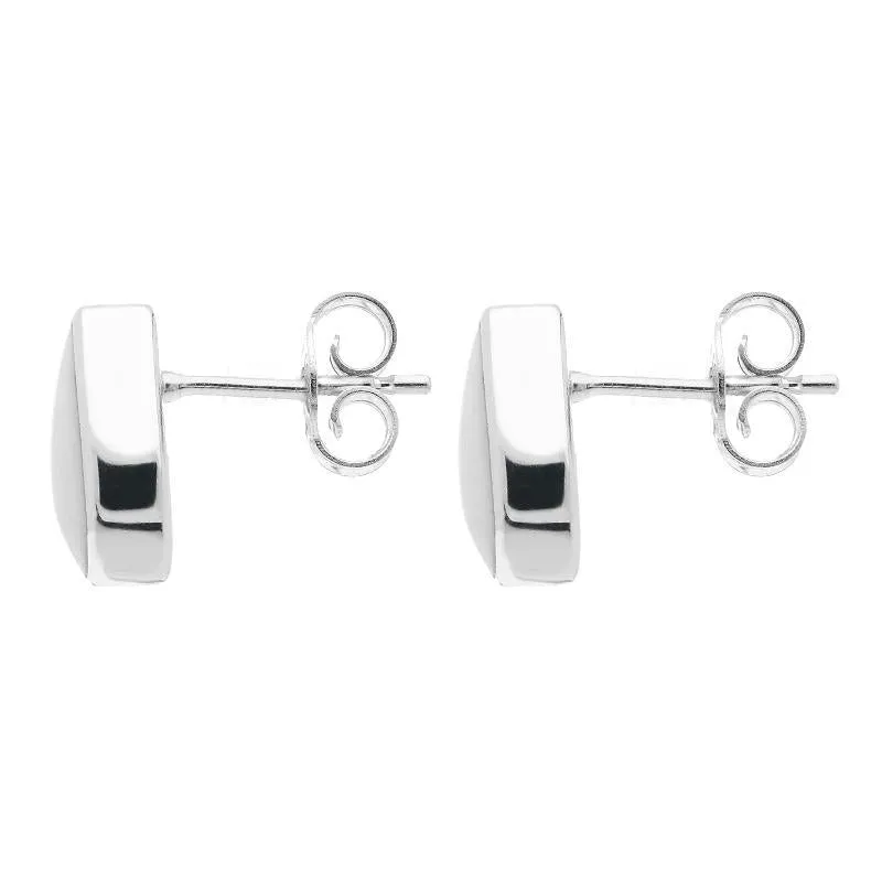 Sterling Silver Bauxite Small Teardrop Stud Earrings