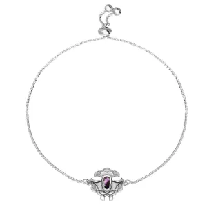 Sterling Silver Blue John Sheep Adjustable Bracelet