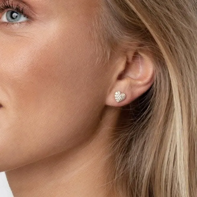 Sterling Silver Caro Earrings SJ-E72350-CZ