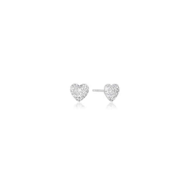Sterling Silver Caro Earrings SJ-E72350-CZ