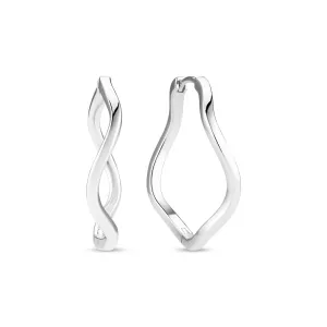 Sterling Silver Ellera Waves Pianura X-Grande Earrings SJ-E3879