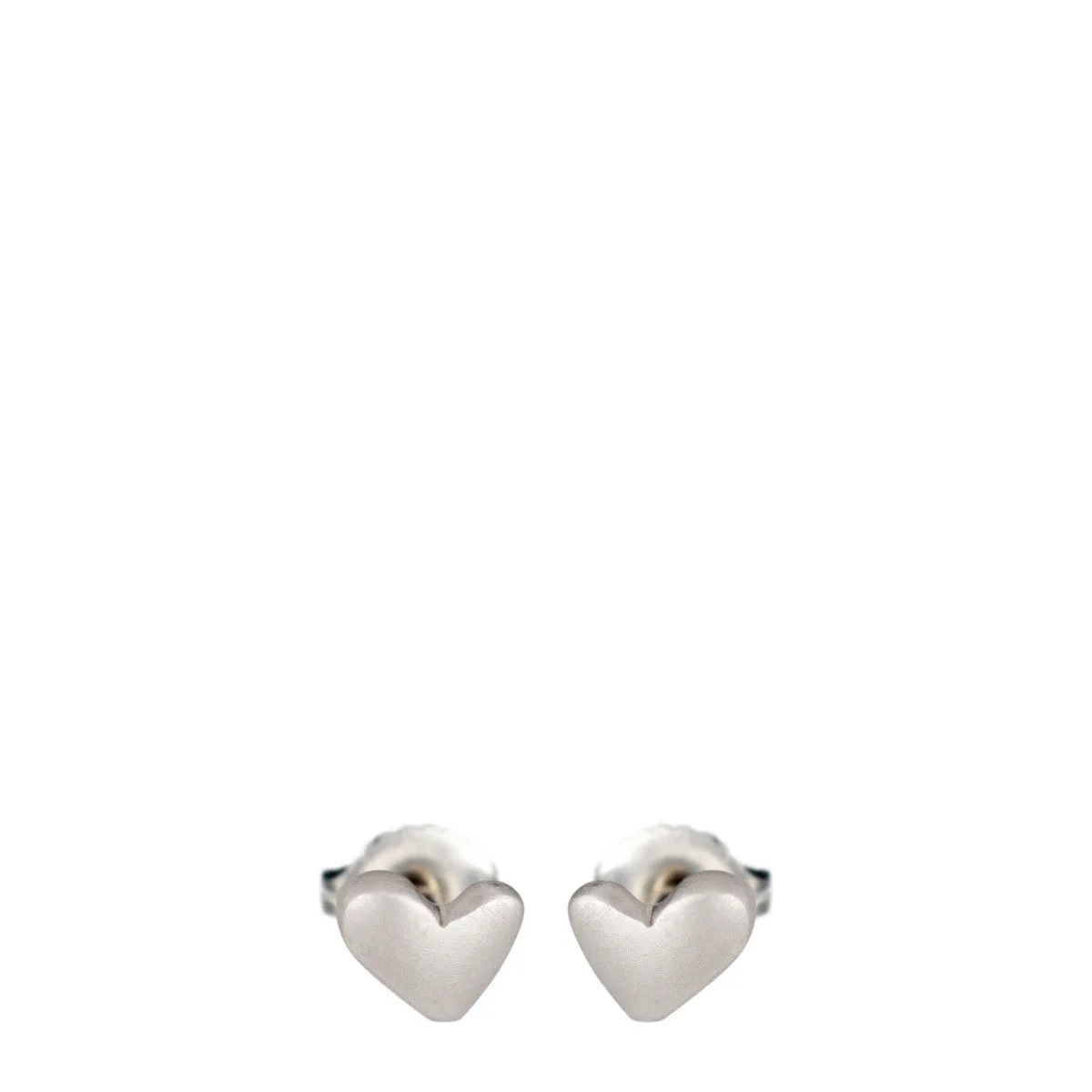 Sterling Silver Heart Stud Earrings