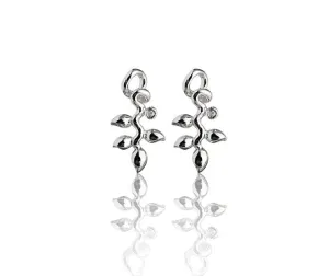 Sterling Silver Heliconia Post Earrings
