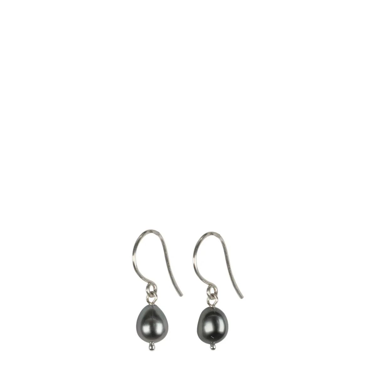 Sterling Silver Keshi Pearl Drop Earrings