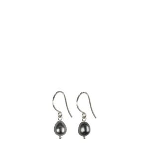 Sterling Silver Keshi Pearl Drop Earrings