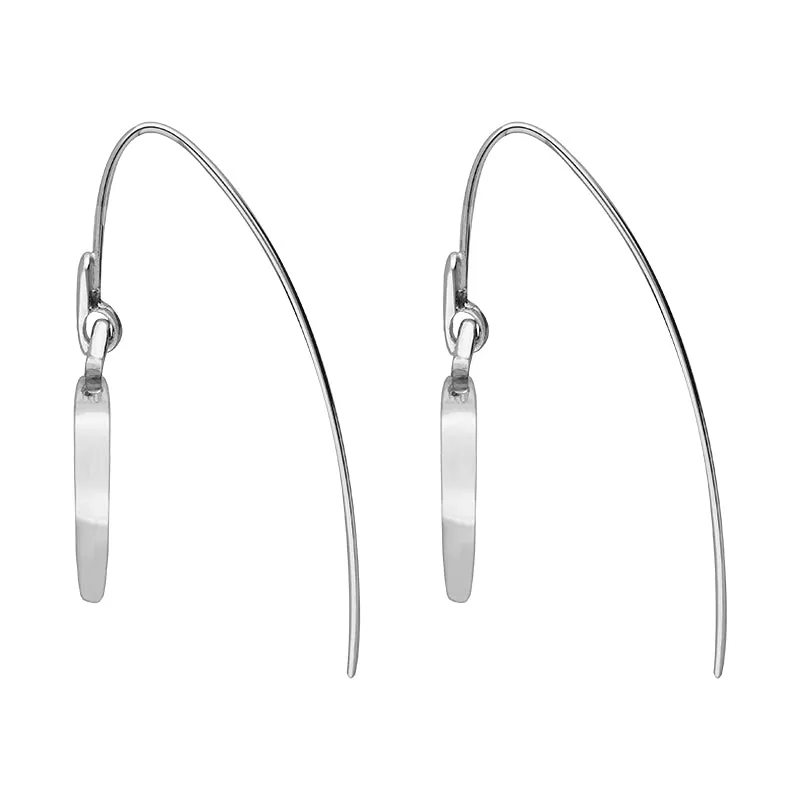 Sterling Silver Lapis Lazuli Flore Filigree Heart Drop Earrings