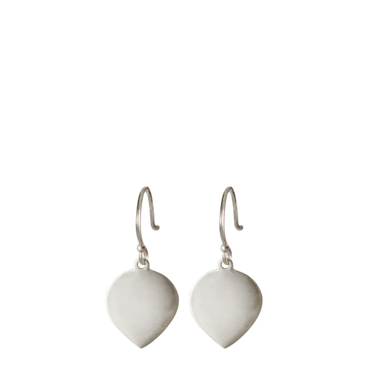 Sterling Silver Medium Flat Lotus Petal Earrings