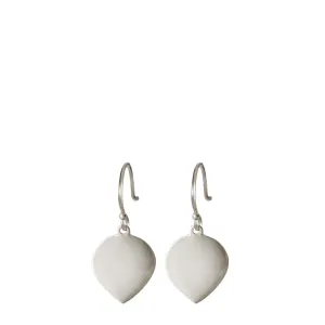 Sterling Silver Medium Flat Lotus Petal Earrings