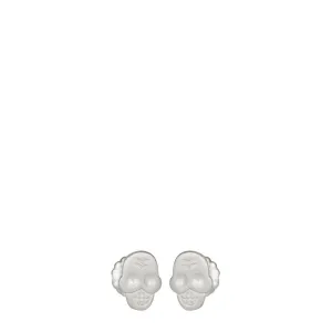Sterling Silver Mini Skull Stud Earrings