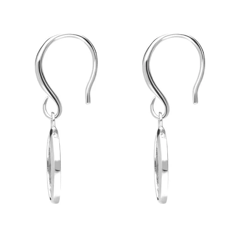 Sterling Silver Open Circle Infinity Drop Earrings D