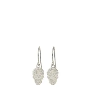 Sterling Silver Paisley Skull Earrings