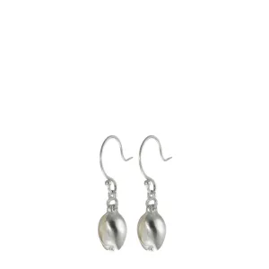Sterling Silver Small Double Pod Earrings with Pearl