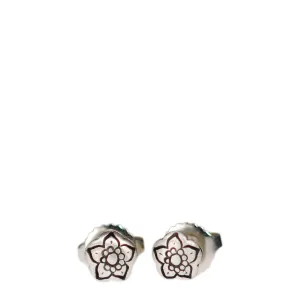 Sterling Silver Tiny Flower Stud Earrings