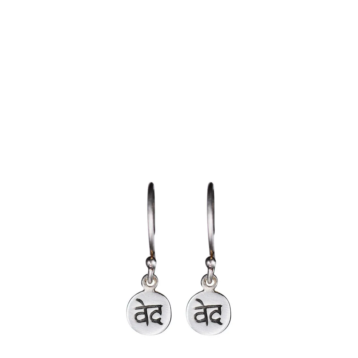 Sterling Silver 'Wisdom' Disc Earring