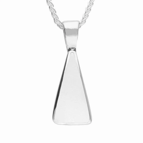 Sterling Silver Bauxite Triangle Shape Necklace