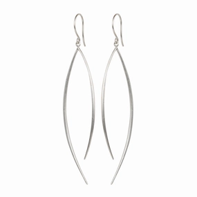 Sterling Silver Large O Earrings