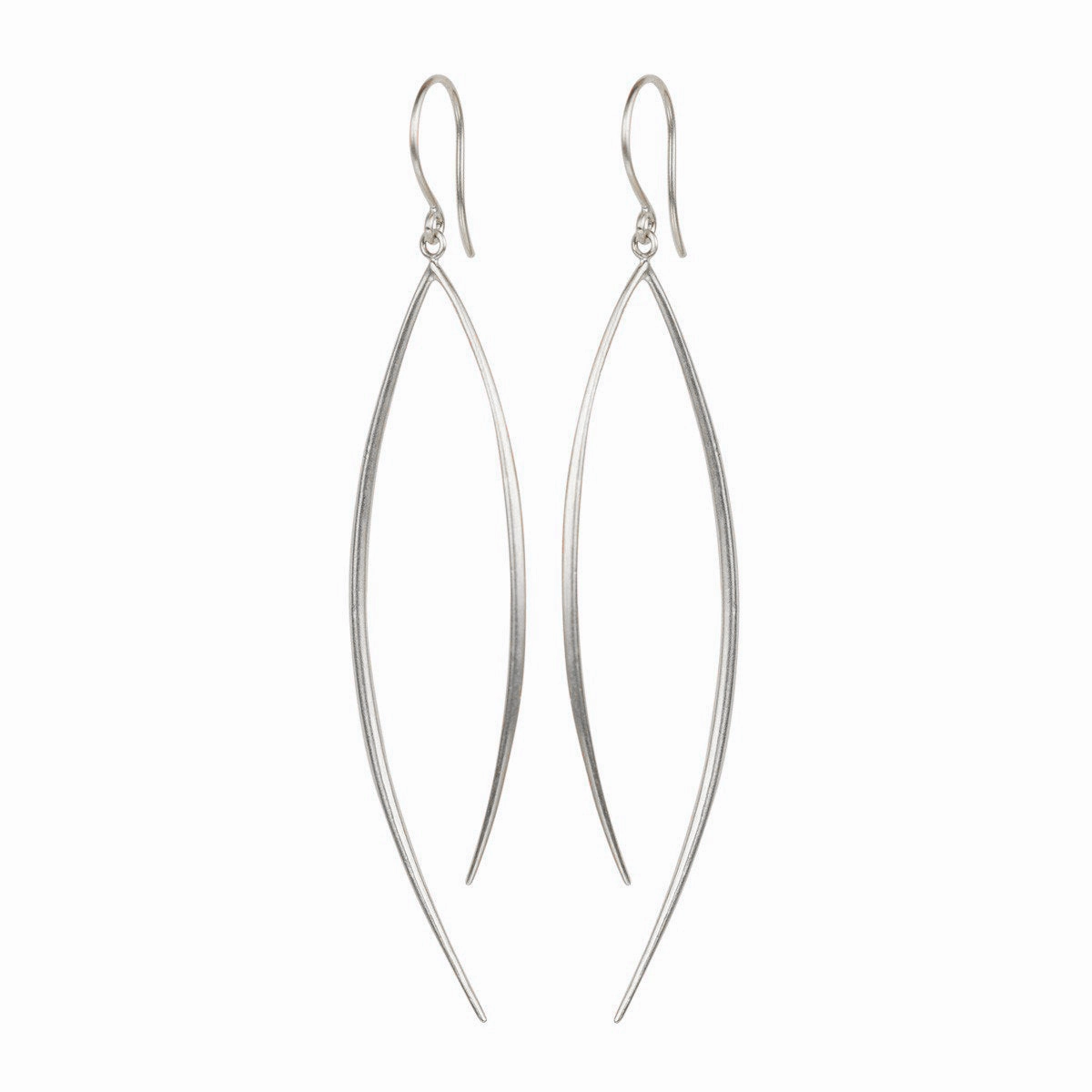 Sterling Silver Large O Earrings