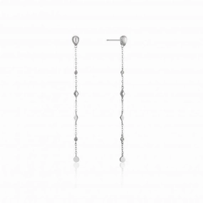 Sterling Silver Rhodium Plated Dream Drop Earrings E016-07H