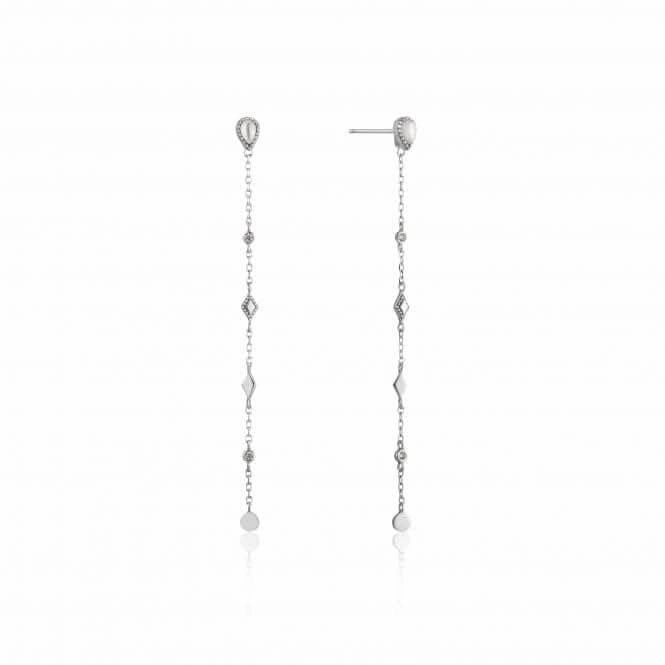 Sterling Silver Rhodium Plated Dream Drop Earrings E016-07H
