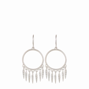 Sterling Silver Small Dream Catcher Earrings