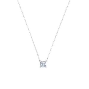 Swarovski Attract Rhodium Plated Square Necklace