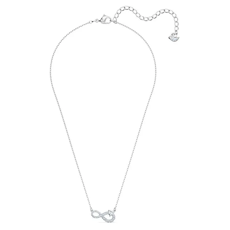 Swarovski Infinity Crystal White Rhodium Plated Necklace