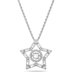 Swarovski Stella Rhodium Plated White Crystal Star Pendant