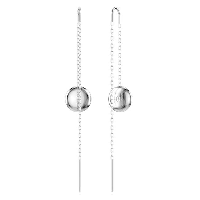 Swarovski Sublima Rhodium Plated Crystal Drop Earrings