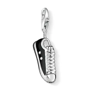 Thomas Sabo Charm Club Sterling Silver Black Enamel Sneaker Charm D