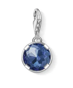 Thomas Sabo Charm Club Sterling Silver Blue Corundum Charm D