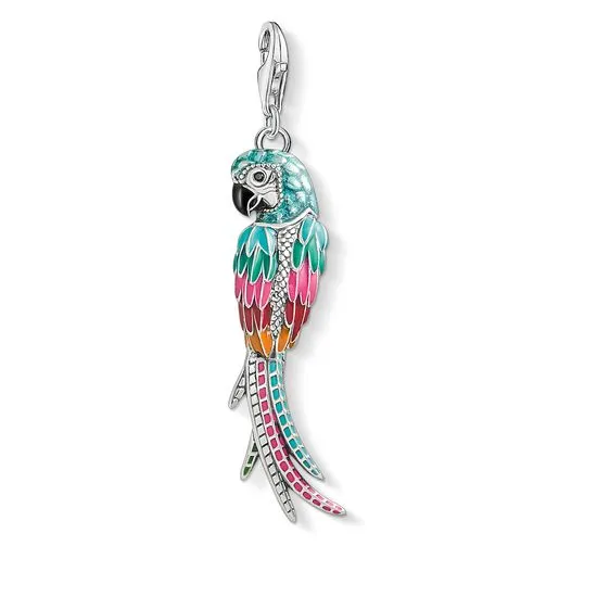 Thomas Sabo Charm Club Sterling Silver Enamel Parrot Charm D