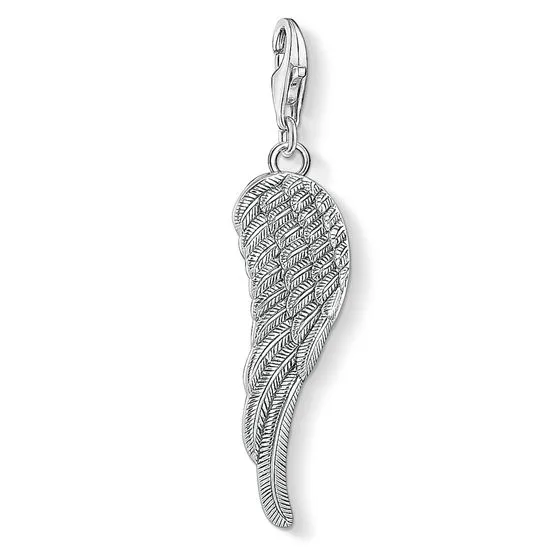 Thomas Sabo Charm Club Sterling Silver Oxidised Wing Charm D