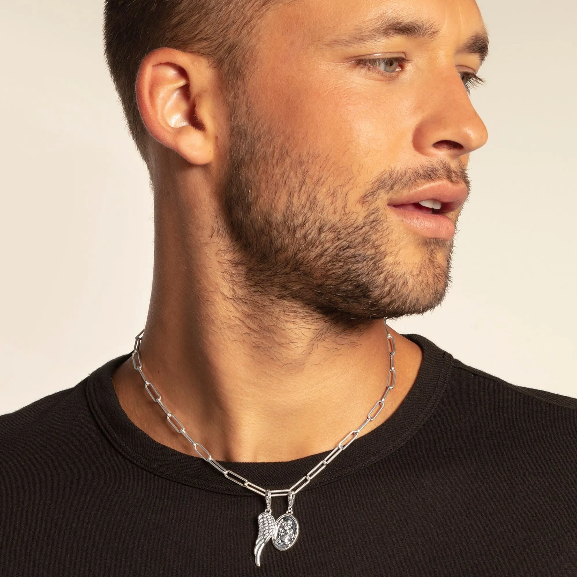 Thomas Sabo Charm Club Sterling Silver Oxidised Wing Charm D