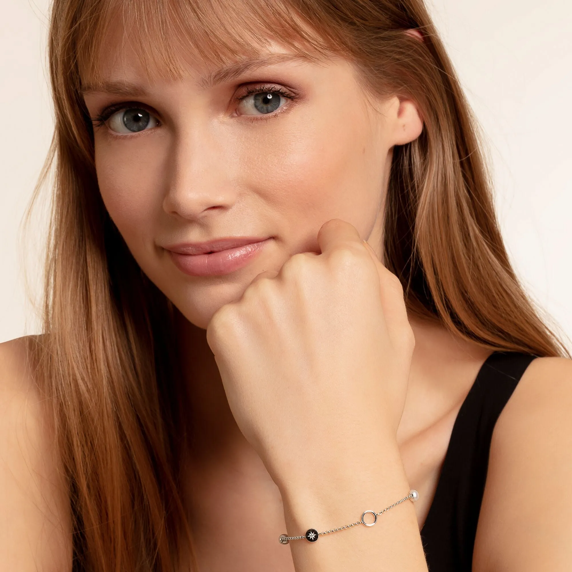 Thomas Sabo Charm Club Sterling Silver Pearl Charm Bracelet D