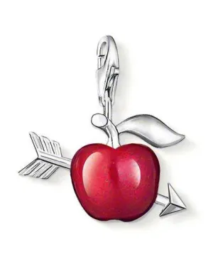Thomas Sabo Charm Club Sterling Silver Red Apple Arrow Charm D
