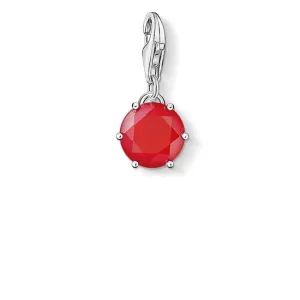 Thomas Sabo Charm Club Sterling Silver Red Coral July Birthstone Charm
