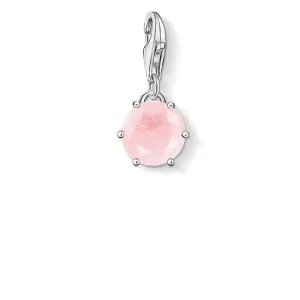 Thomas Sabo Charm Club Sterling Silver Rose Quartz October Birthstone Charm D