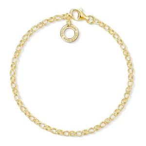 Thomas Sabo Charm Club Yellow Gold Plated Silver Charm Bracelet