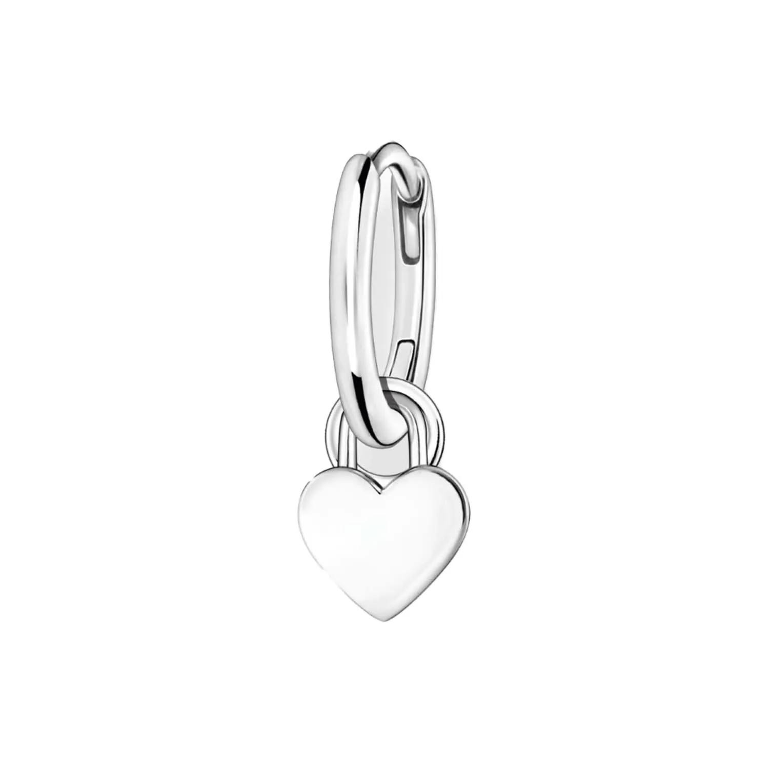 Thomas Sabo Charmista Sterling Silver Single Hoop Earring with Heart