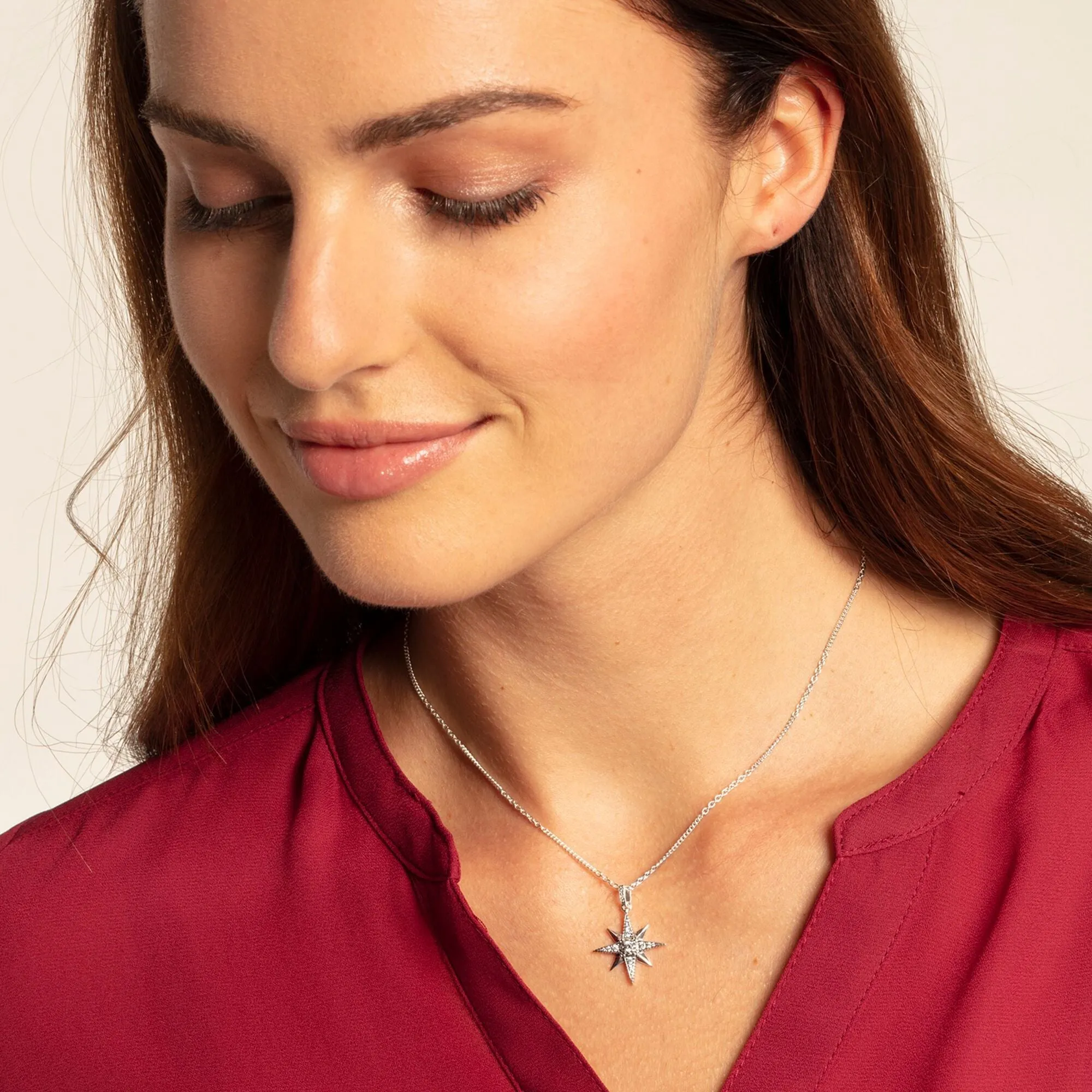 Thomas Sabo Glam And Soul Sterling Silver Royalty Star Necklace