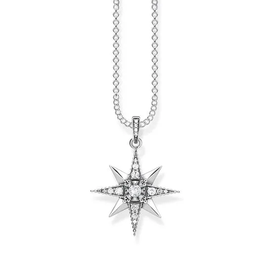 Thomas Sabo Glam And Soul Sterling Silver Royalty Star Necklace