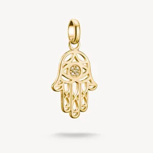 Thomas Sabo Gold Plated Hamsa Connect Charm