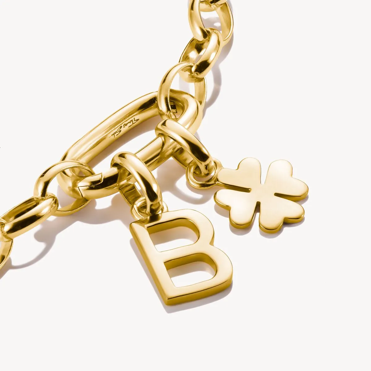 Thomas Sabo Gold Plated Letter B Connect Charm