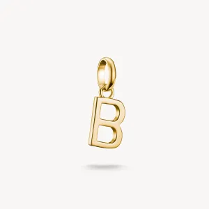 Thomas Sabo Gold Plated Letter B Connect Charm