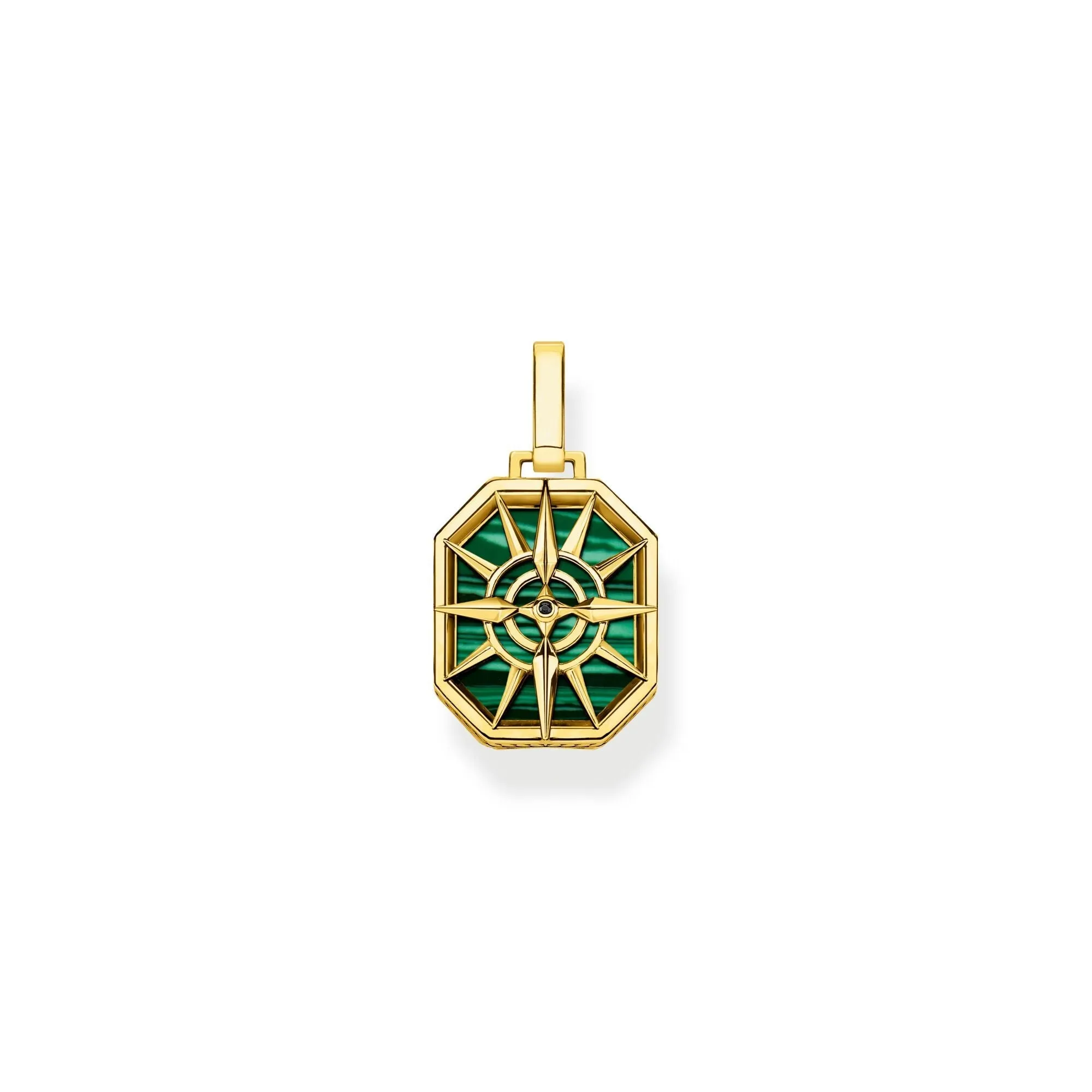 Thomas Sabo Gold Plated Sterling Silver Small Compass Star Pendant