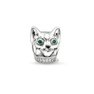 Thomas Sabo Karma Beads Sterling Silver Zirconia Cat Charm
