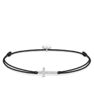 Thomas Sabo Little Secrets Sterling Silver Black Zirconia Cross Bracelet D