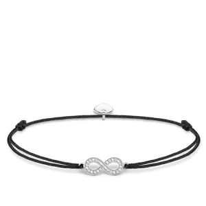 Thomas Sabo Little Secrets Sterling Silver Black Zirconia Infinity Bracelet